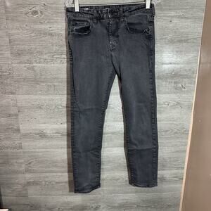 PacSun Slim Taper Jeans Size 28x30 Mens Mid Rise Faded Black‎